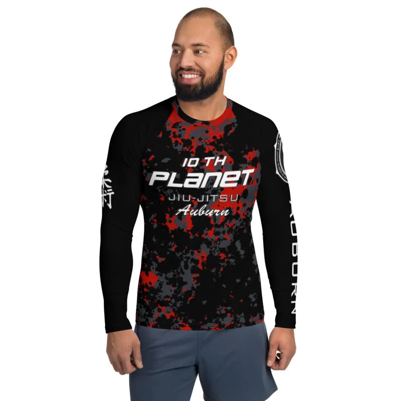 ADULT SIZES 10th Planet Auburn Digital Camo Rash Guard