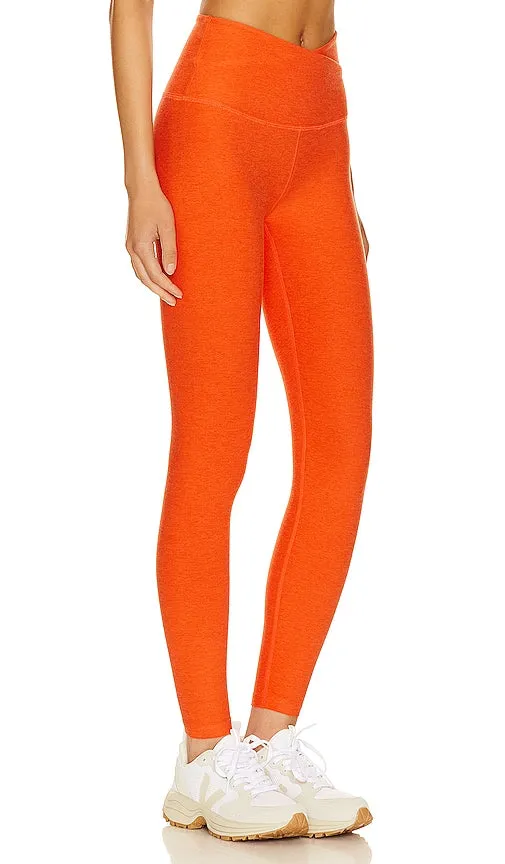 Beyond Yoga Spacedye At Your Leisure High Waisted Midi Legging in Orange