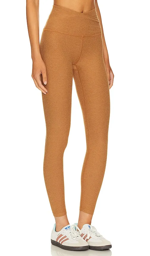 Beyond Yoga Spacedye At Your Leisure High Waisted Midi Legging in Tan