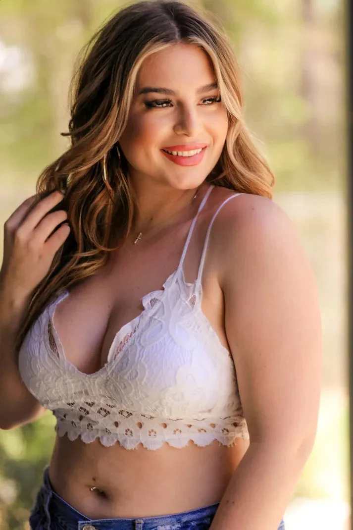 Ella Lace Bralette (Ivory)