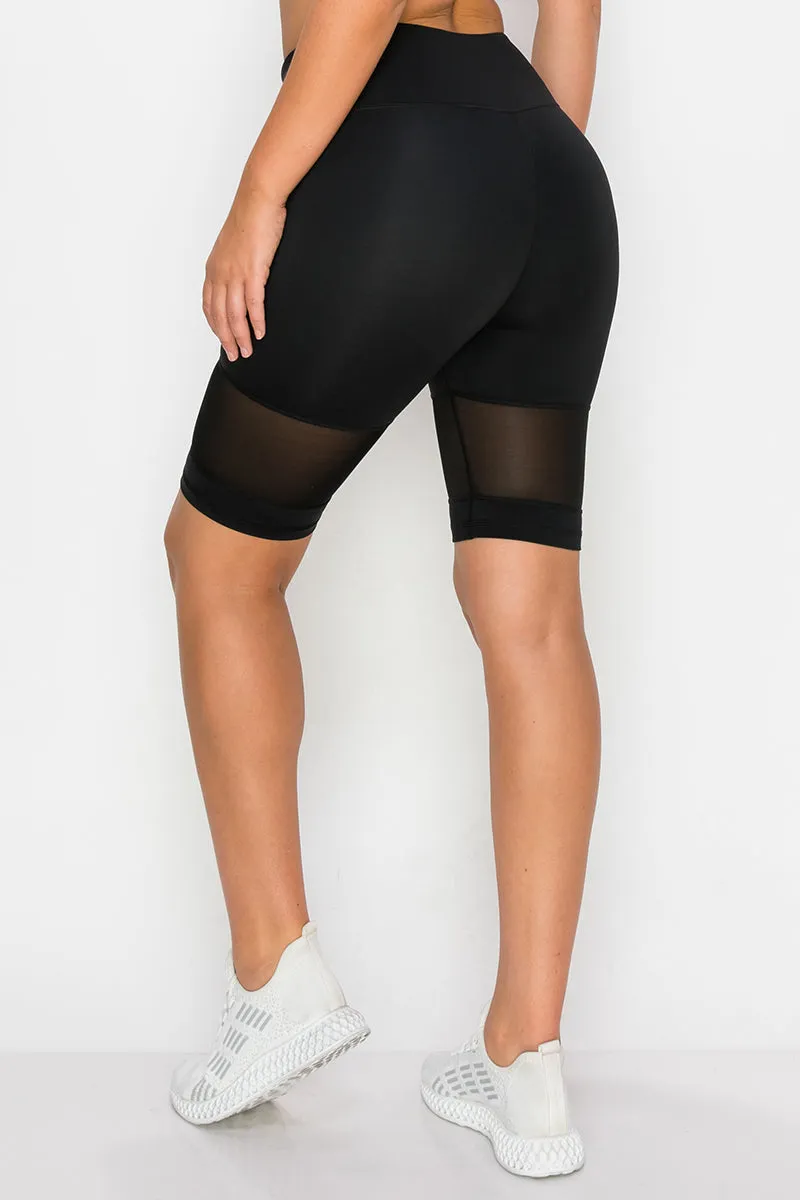 High Energy Active Mesh Biker Shorts