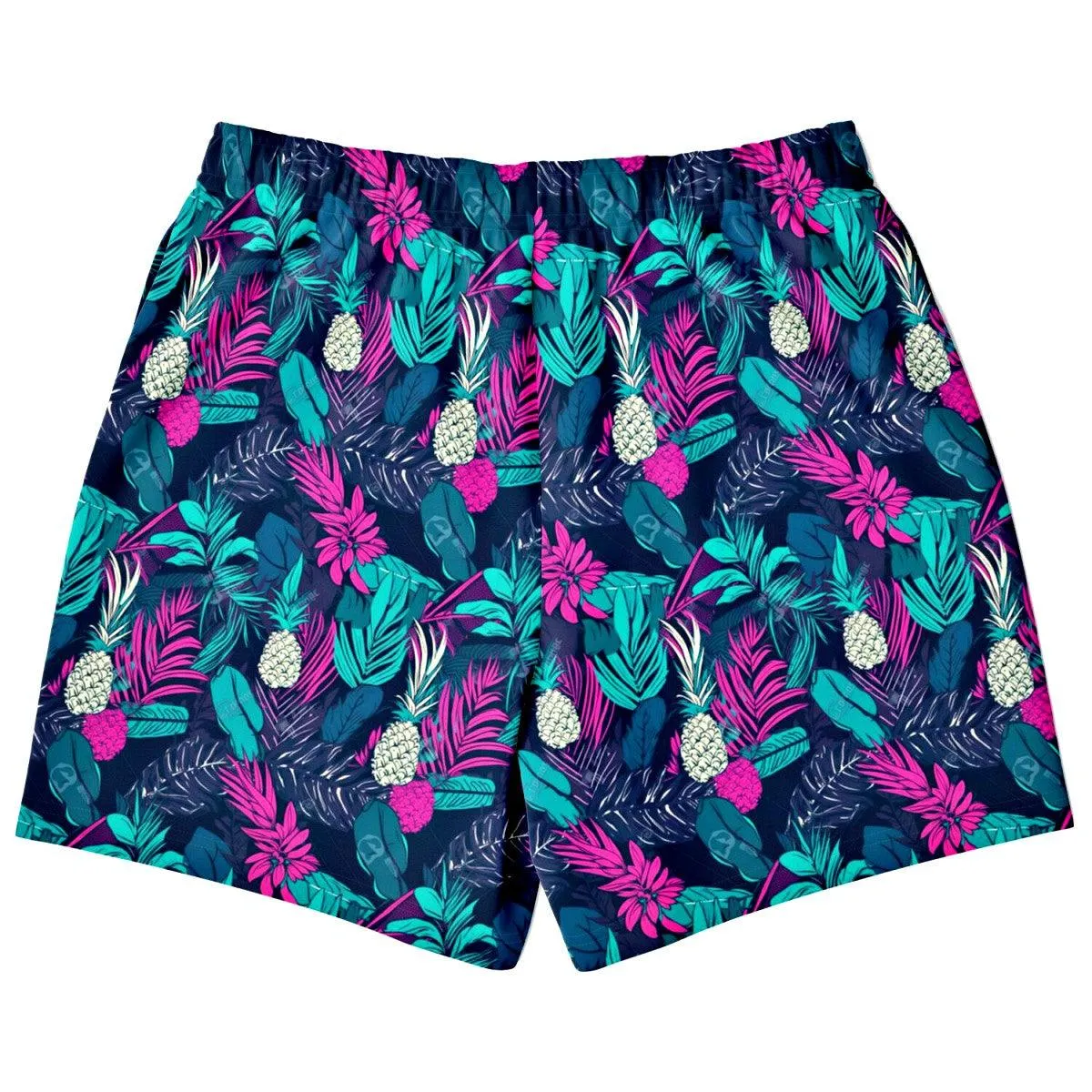 Retro Tropical Athletic Shorts For Men