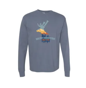 Rocky Mountain Half & 5K Large Elk Comfort Colors Long Sleeve