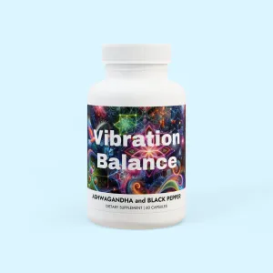 Vibration Balance - Ashwagandha and Black Pepper Supplement (60 capsules)