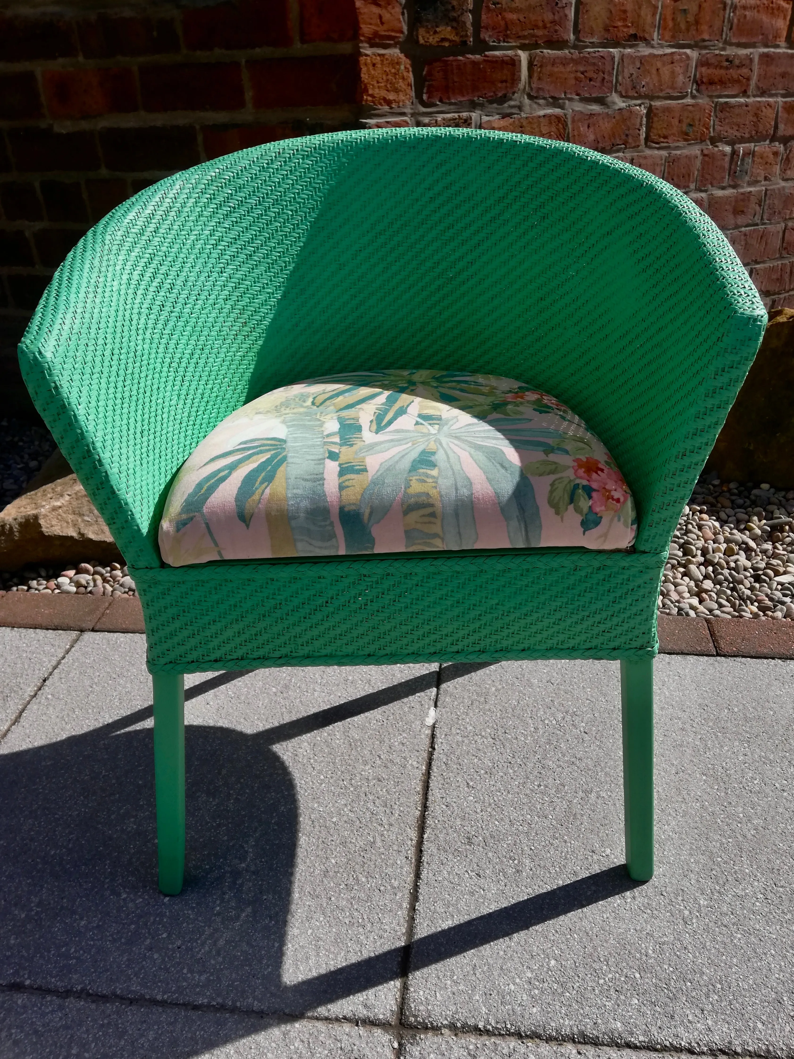 Vintage Lloyd Loom bedroom chair