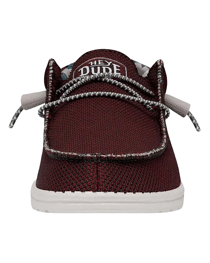 Wally Sox Triple Needle Shoes in Karanda Red