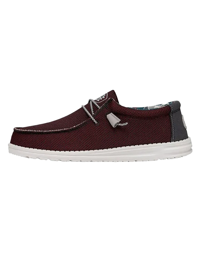 Wally Sox Triple Needle Shoes in Karanda Red