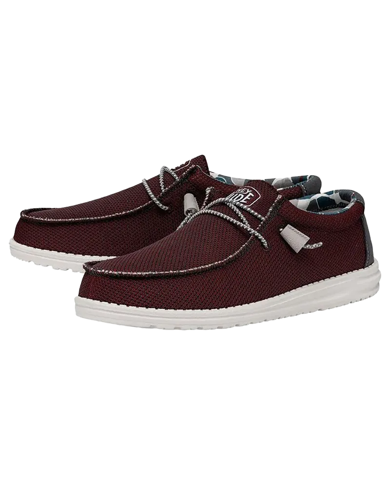 Wally Sox Triple Needle Shoes in Karanda Red