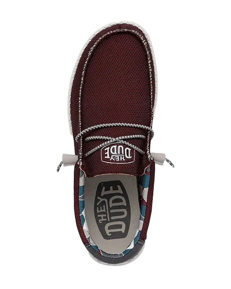 Wally Sox Triple Needle Shoes in Karanda Red