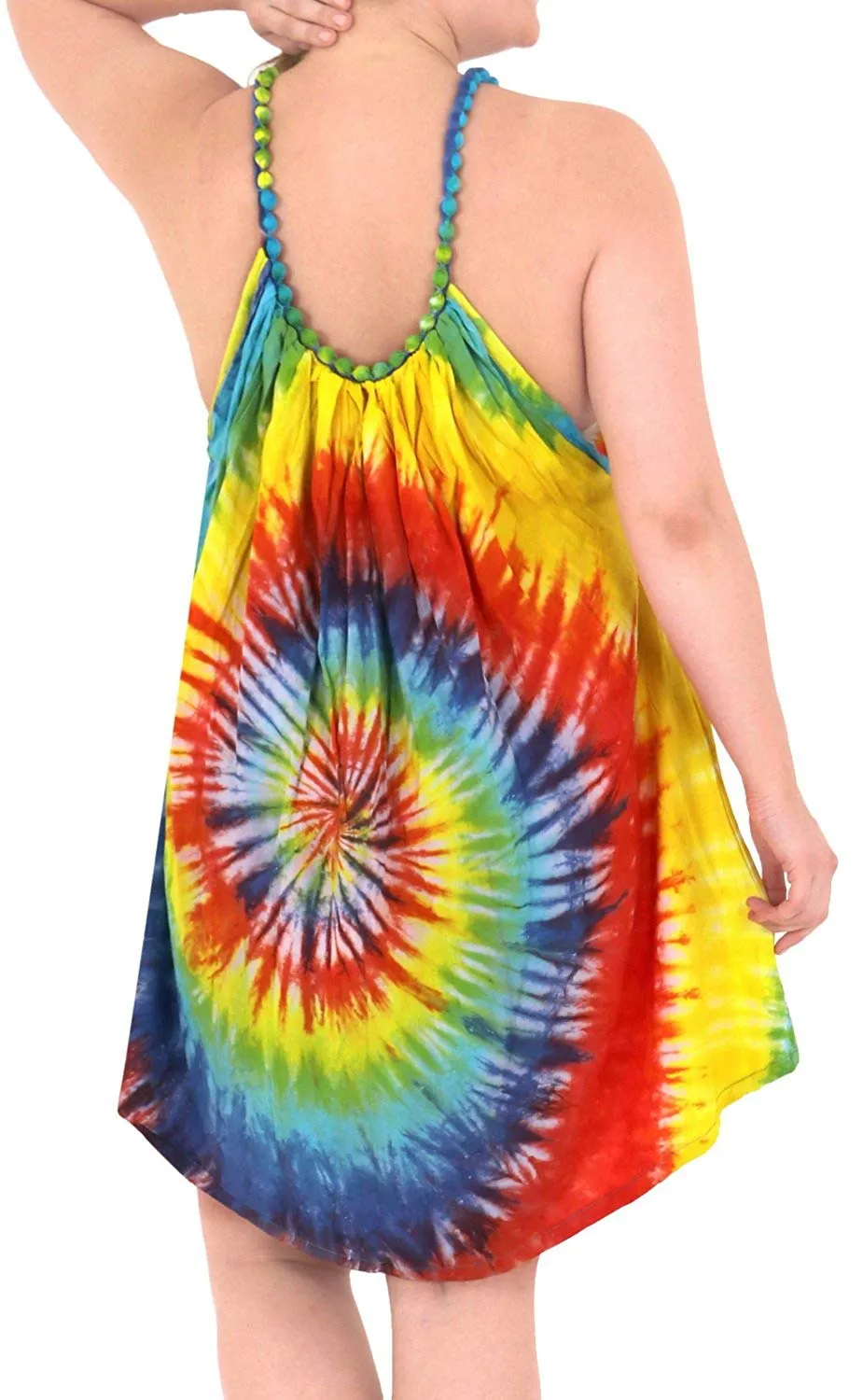 Women's Loose Designer Sundress Beachwear Evening Plus Casual Cover ups Yellow