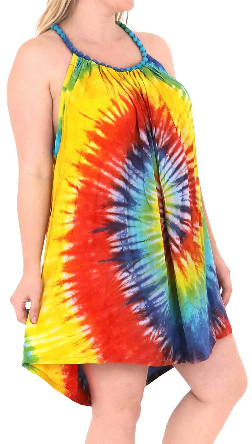 Women's Loose Designer Sundress Beachwear Evening Plus Casual Cover ups Yellow
